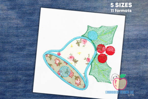 Blue Christmas Bell Applique Review