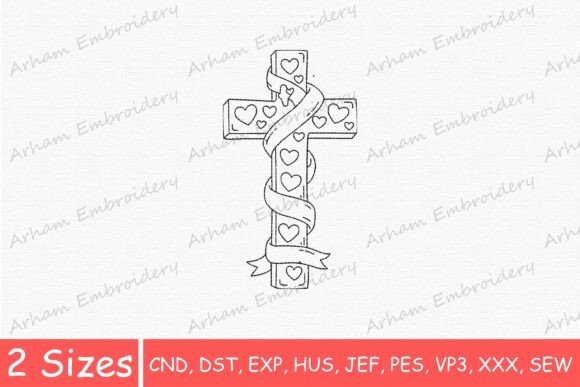 Review: Christian Heart Cross with Ribbon Design