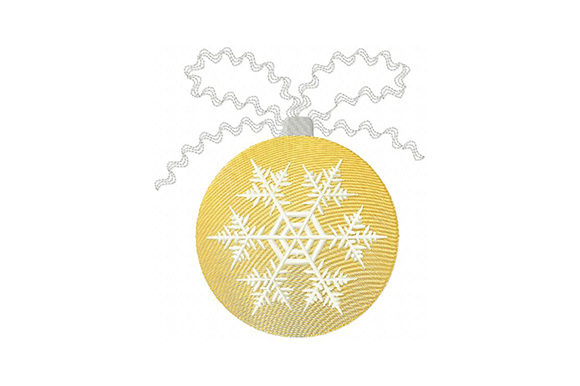 Review: Christmas Ball with Snowflake for Holiday Crafts