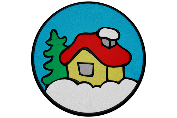 Review: Christmas Little House Embroidery Design