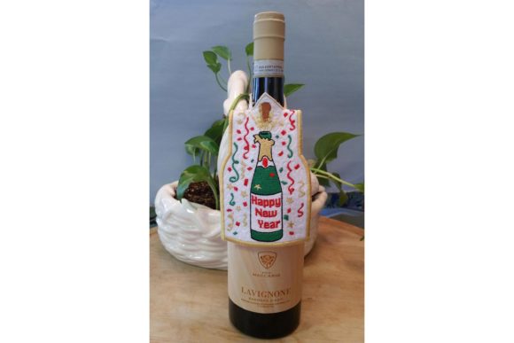 Review: Happy New Year Bottle Dress Embroidery Design