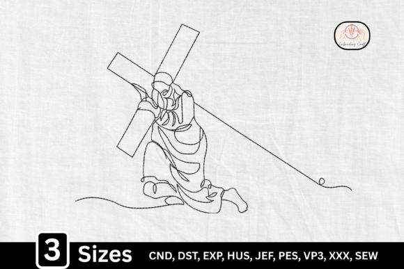 Review: Line Art Jesus Carrying the Cross Design