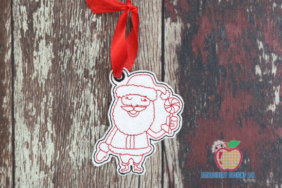 Santa Claus with Candy ITH Ornament Review